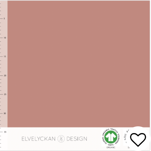 Elvelyckan Blush Pink Organic Ribbed Knit