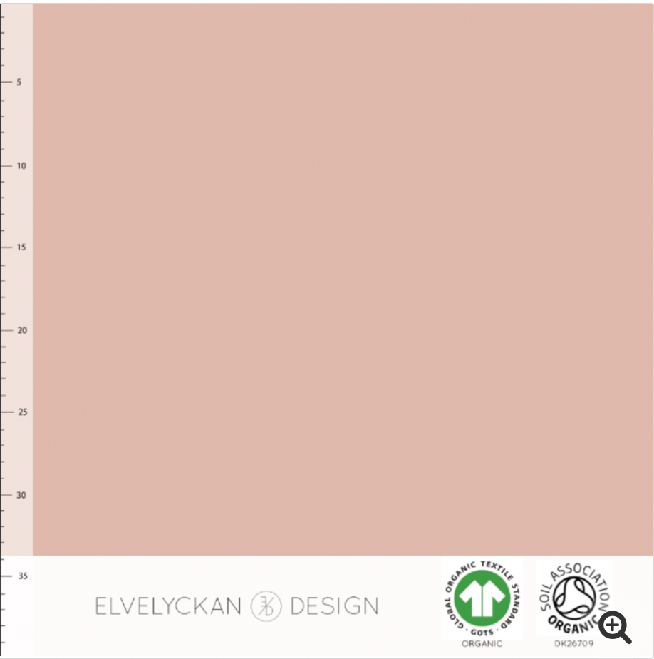 Elvelyckan Dusty Pink Organic Ribbed Knit