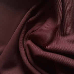 Olabela Burgundy 2x2 Ribbed Knit cotton fabric