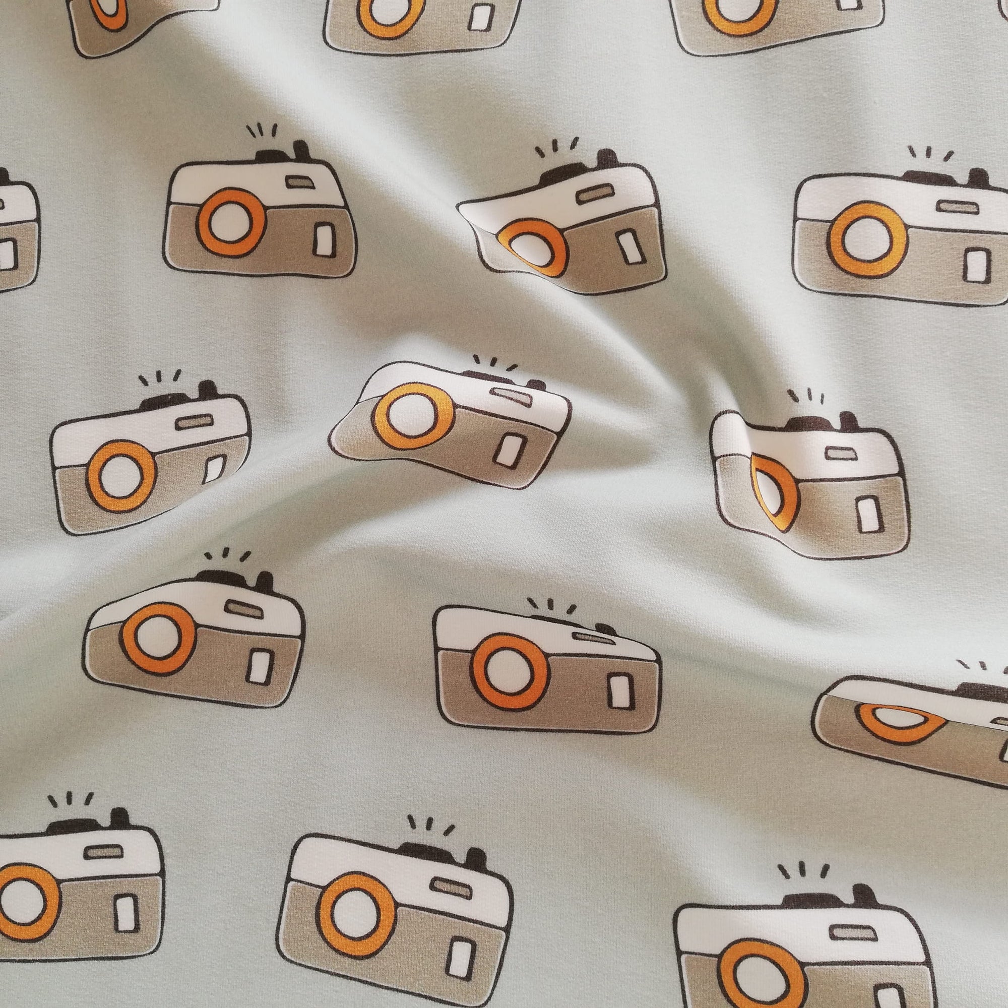 Olabela Cameras Mint French Terry Cotton Fabric