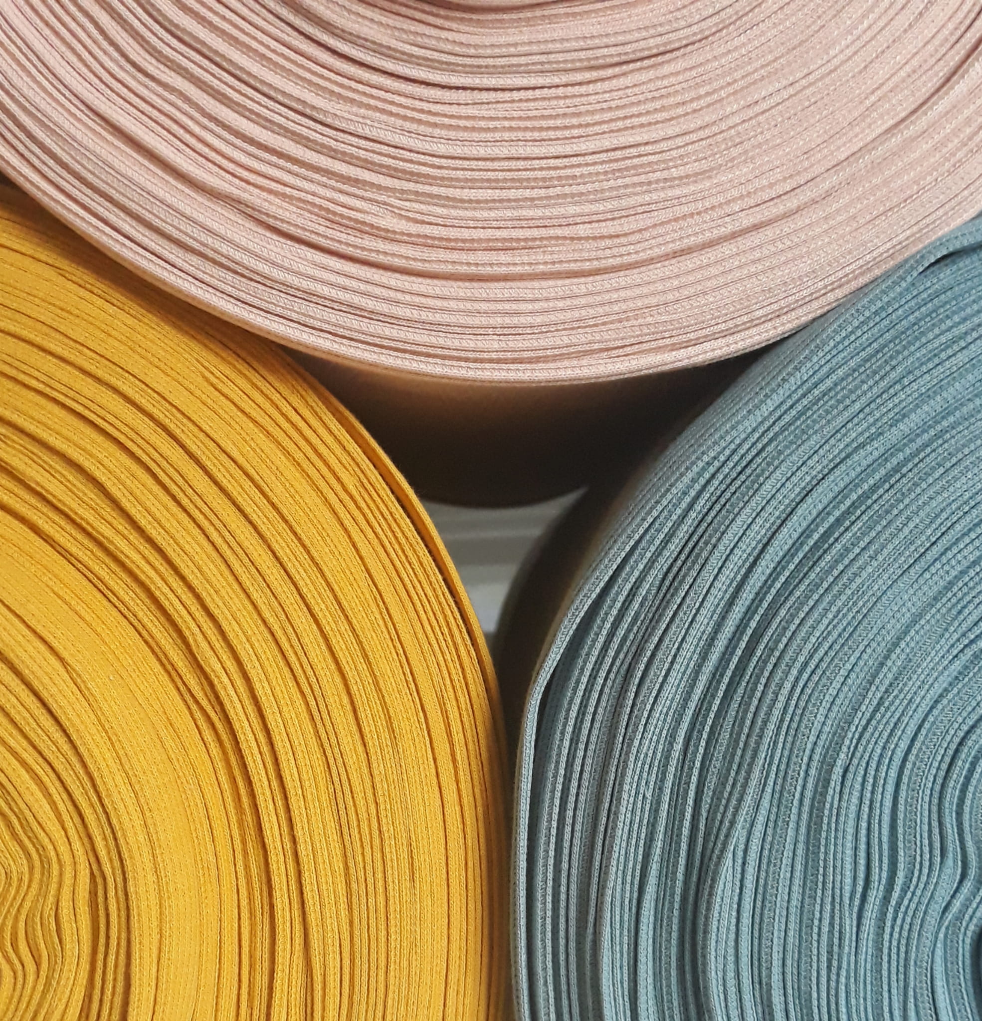 Olabela Powder 2x2 Ribbed Knit cotton fabric