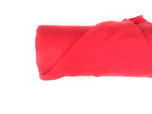 Roll of Lillestoff organic cotton jersey ribbing in red