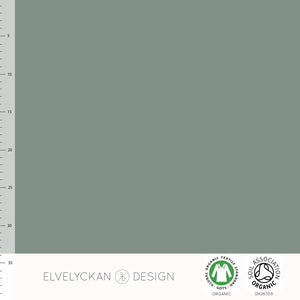 Stock image of Elvelyckan Green Organic Jersey Rib Fabric