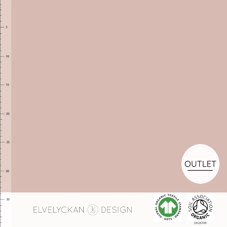 Elvelyckan Rose Organic Ribbed Knit