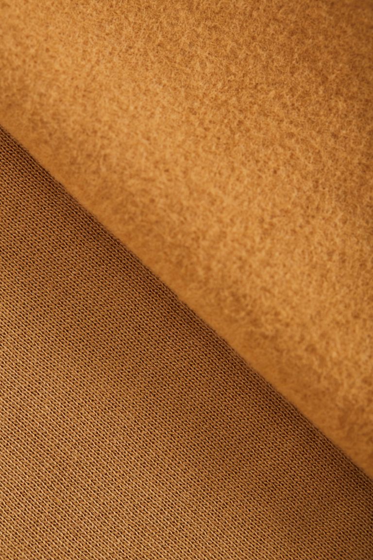 Mind The Maker Dry Mustard Organic Brushed Sweat Fabric