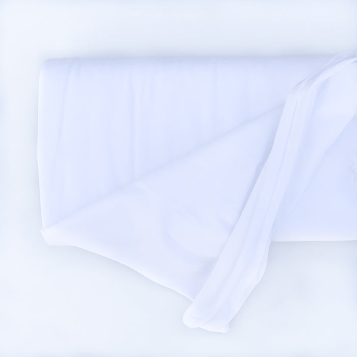 Colour swatch of white Elvelyckan cotton jersey fabric